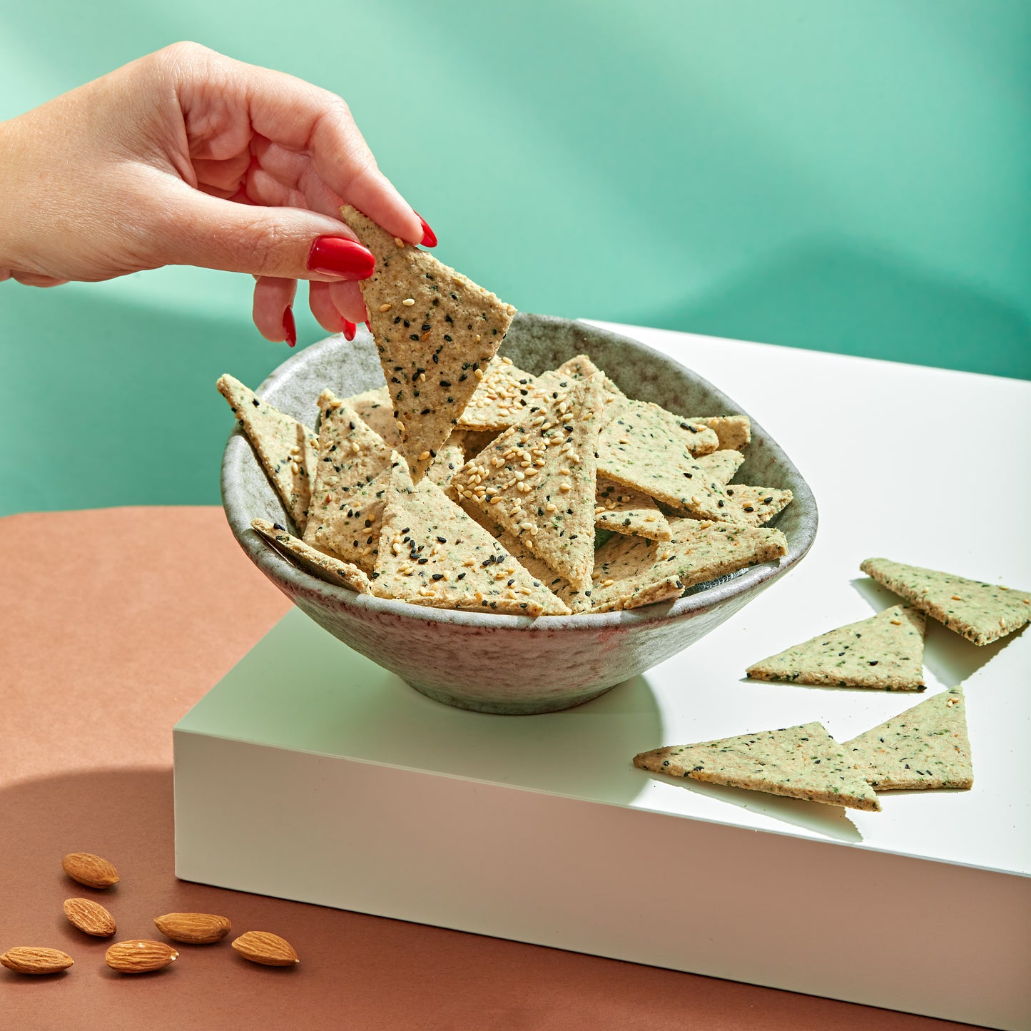 Mixed Seed Keto Crackers