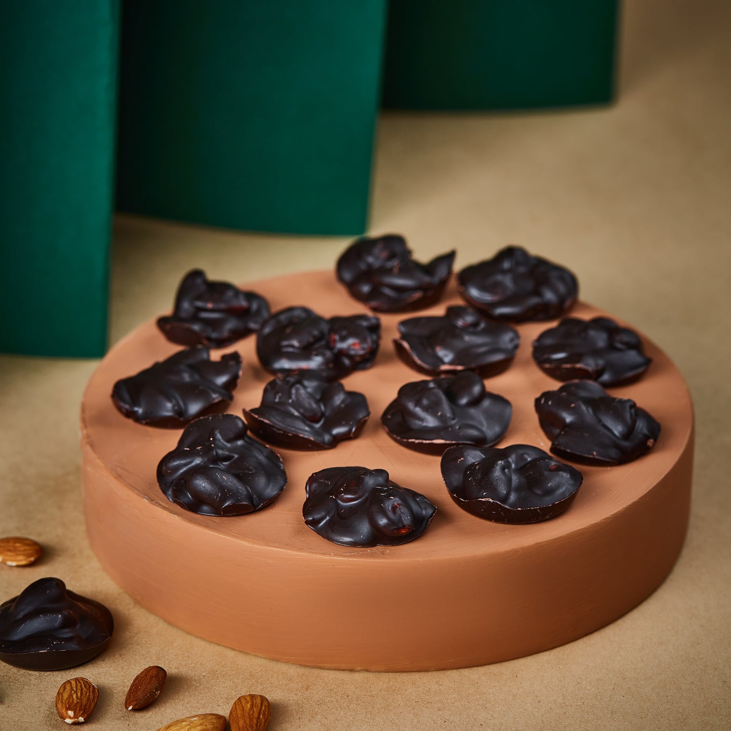 Dark Chocolate Almond Clusters