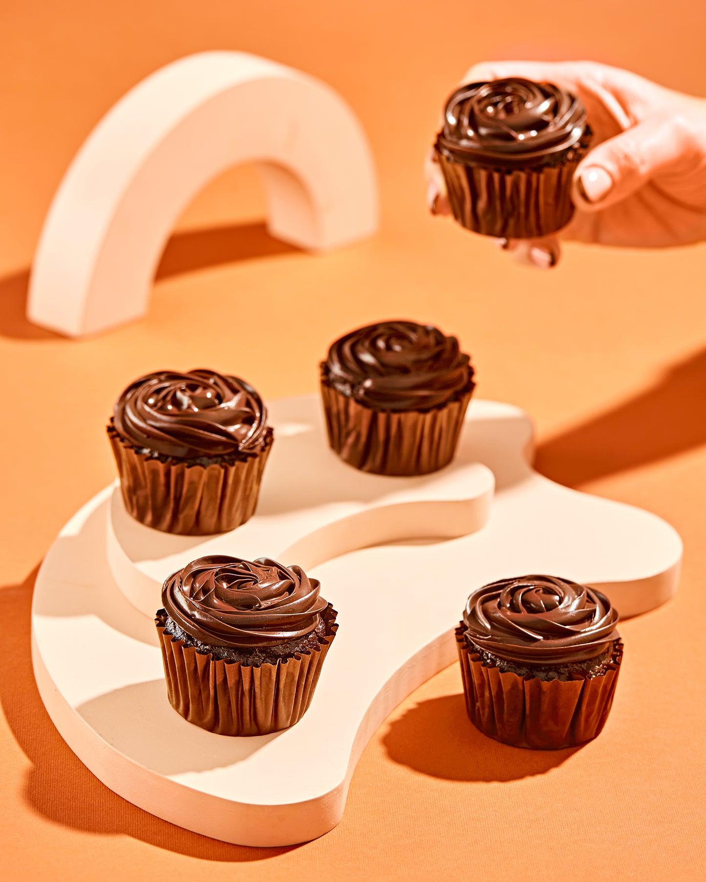 Double Chocolate Cupcakes with Icing